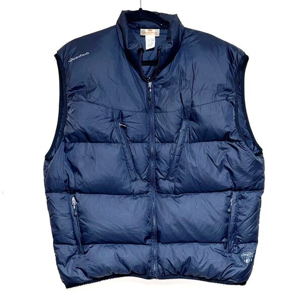 Quechua Decathlon Black Goose Down Novadry Mens Vest Sz XL - Picture 1 of 10